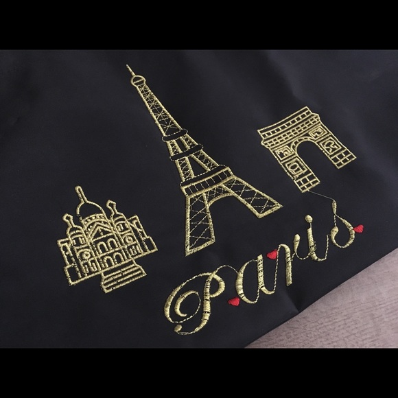 🇫🇷 Large Paris Tote with Zip Closure + Eiffel Tower Keychain - Picture 7 of 7